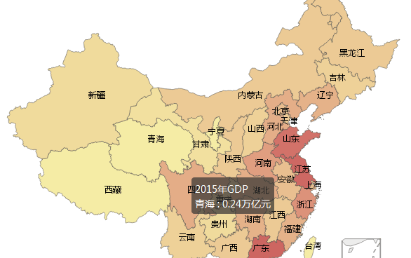 PHP+echarts读取地图数据