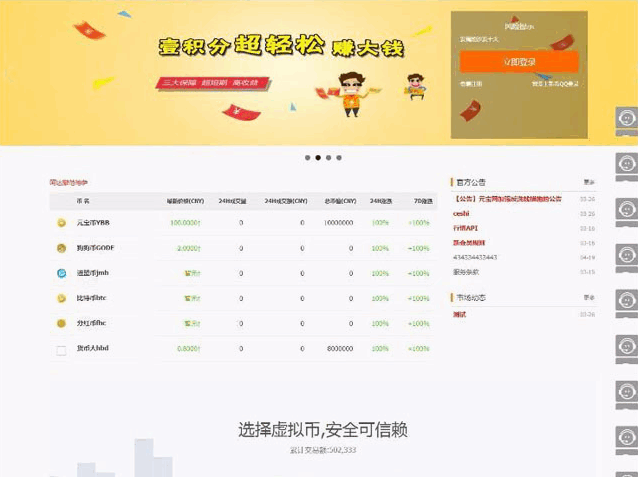 火爆虚拟山寨多币交易平台系统源