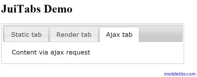 Yii Framework 开发教程(41) Zii组件-Tabs示例