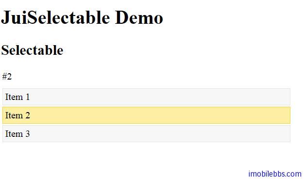 Yii Framework 开发教程(45) Zii组件-Selectable示例