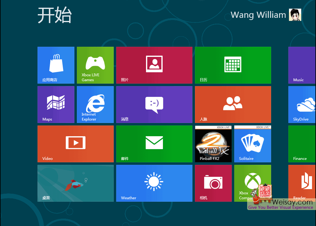 我是Windows8开始菜单啦