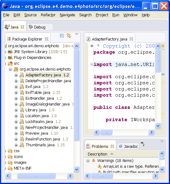 下一代的Eclipse版本 E4