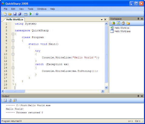 C# 集成开发环境 QuickSharp