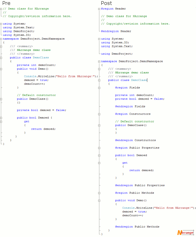 .NET代码管理工具 Narrange