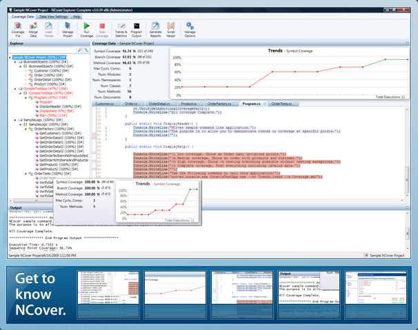 代码覆盖率分析工具 NCover