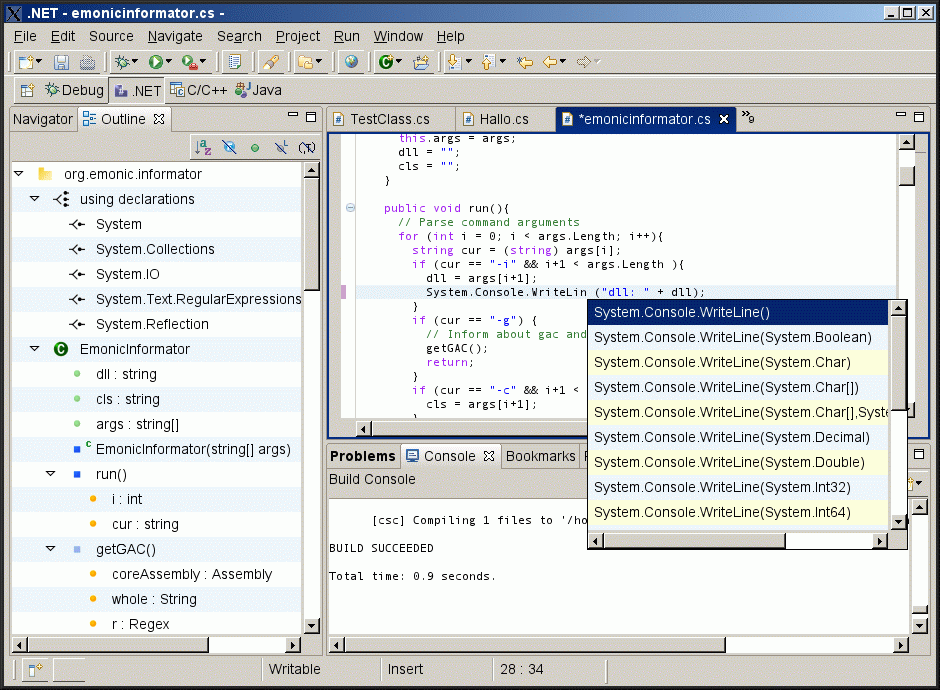 Eclipse Mono集成插件 Emonic