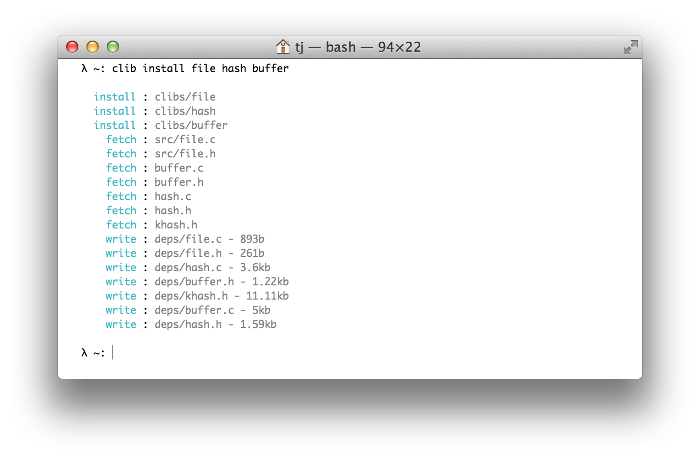 C 语言包管理器 clib