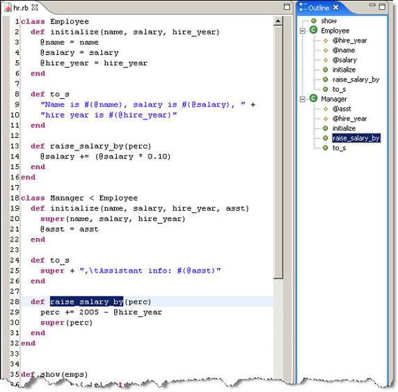 Eclipse的Ruby开发插件 Eclipse RDT