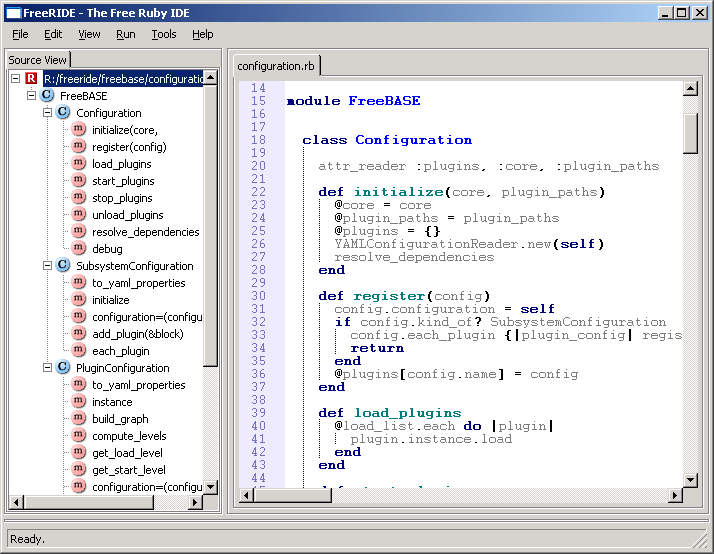 Ruby集成开发环境 FreeRIDE