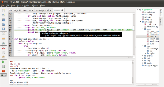 Python-IDE开发环境 Ninja-IDE
