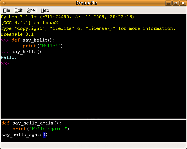 Python的Shell DreamPie