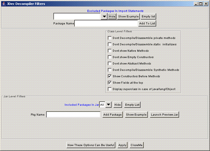 Java反编译器 jdec
