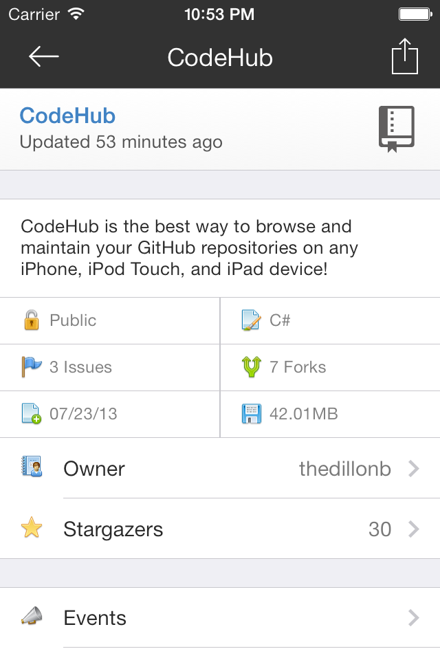 Github 移动客户端 CodeHub