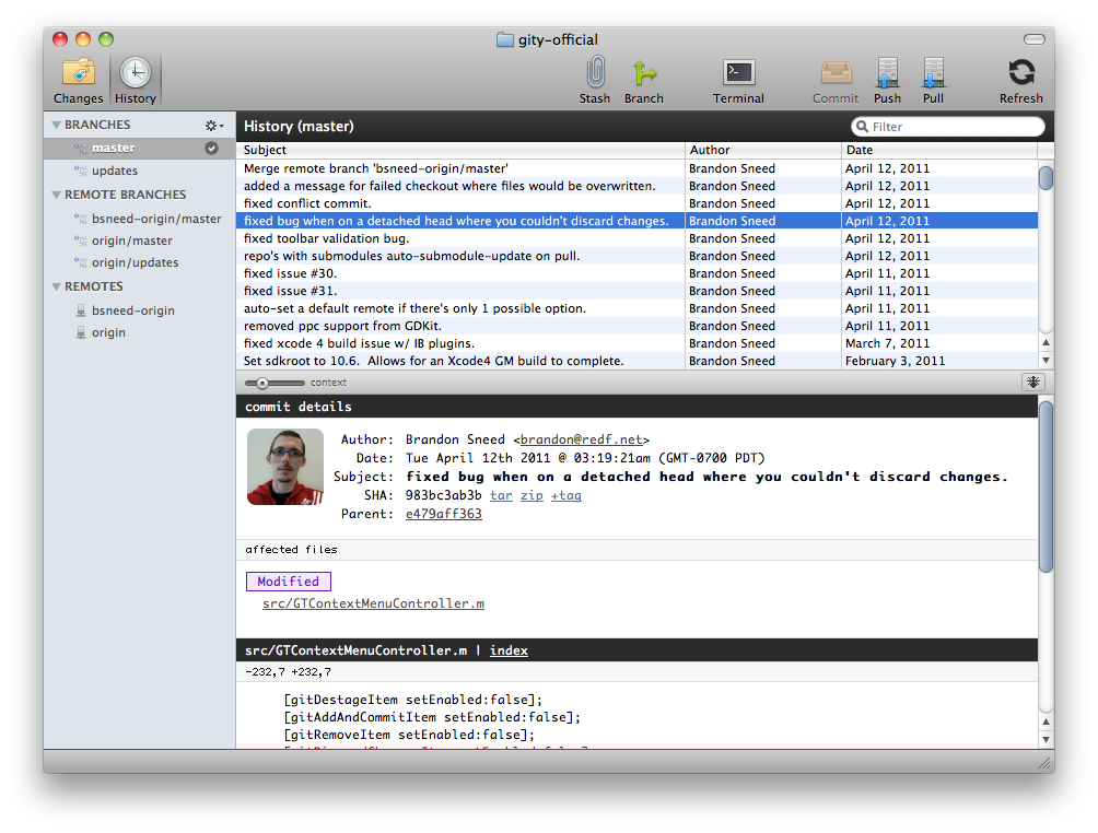 OSX的Git客户端 Gity