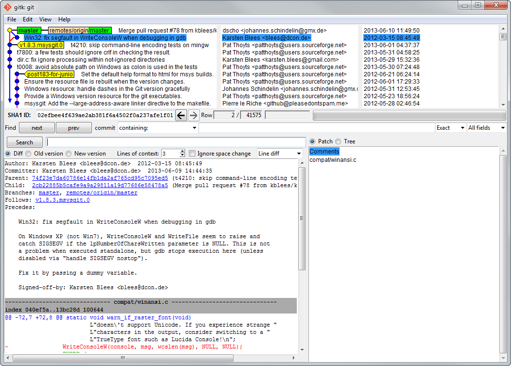 Windows下的Git msysgit
