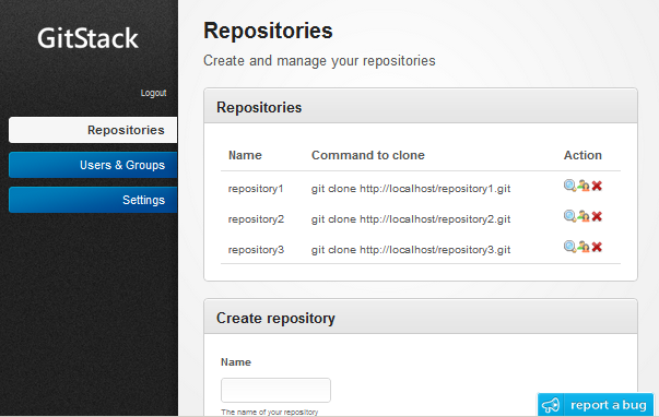 Windows的Git服务器 gitstack