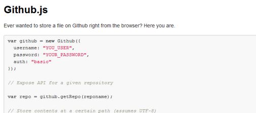 Github.js
