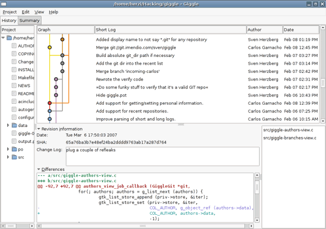 Git 目录监控 Giggle