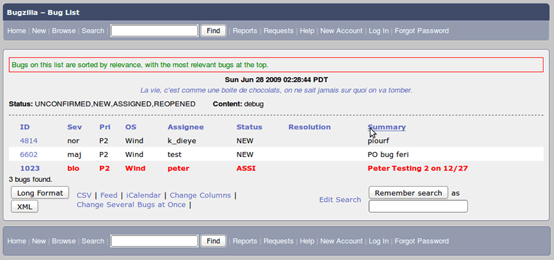 缺陷跟踪系统 BugZilla
