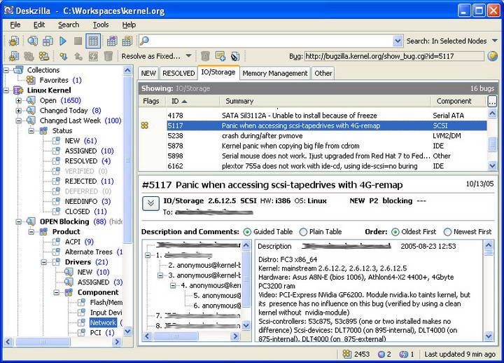 Bugzilla客户端 Deskzilla