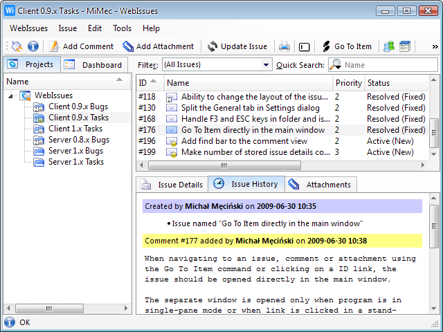 问题跟踪系统 WebIssues