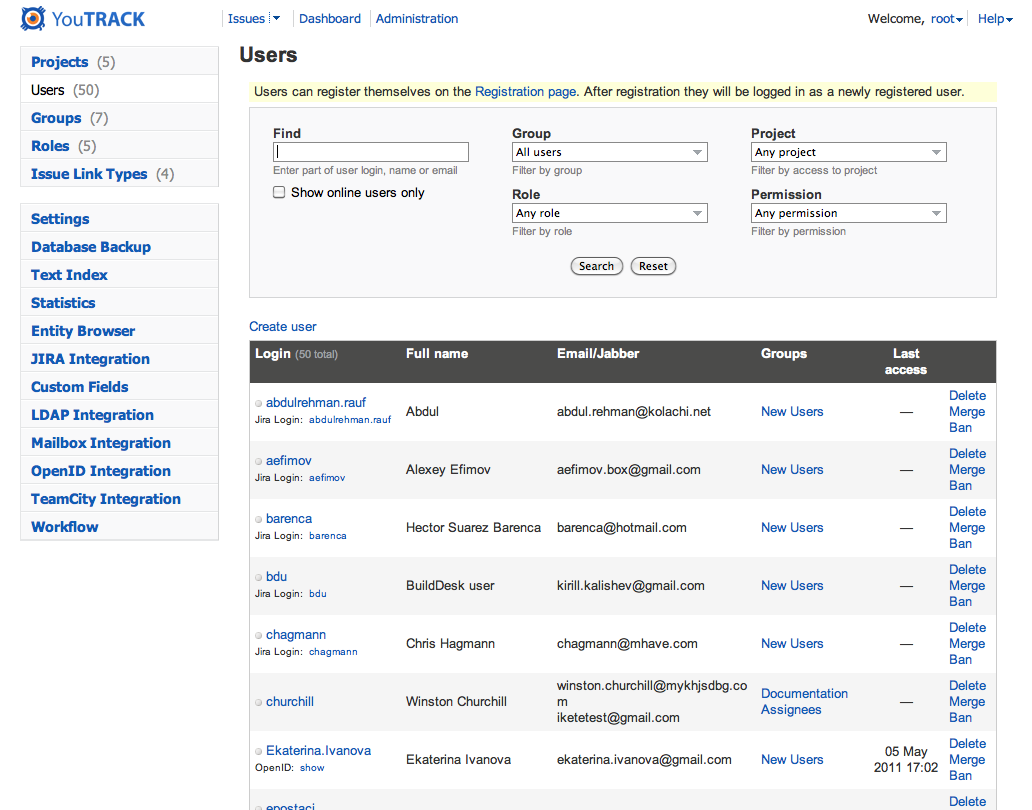 错误跟踪程序 YouTrack