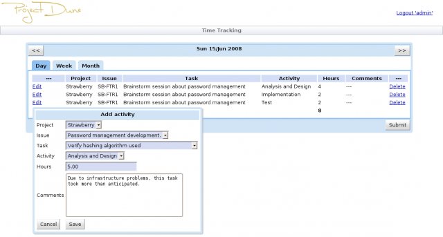 Bug跟踪系统 Project Dune