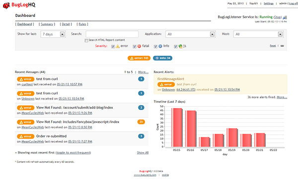 Bug 报告集中处理工具 BugLogHQ