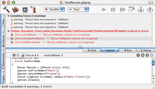 Objective-C的单元测试框架 OCUnit