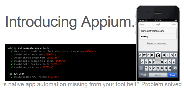 移动应用自动化测试 Appium