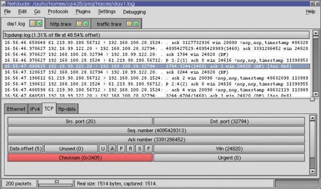 网络协议分析工具 Netdude