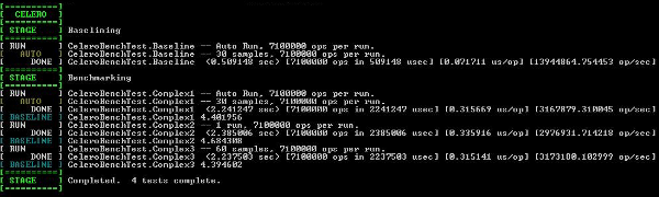 C++ 基准测试管理库 Celero