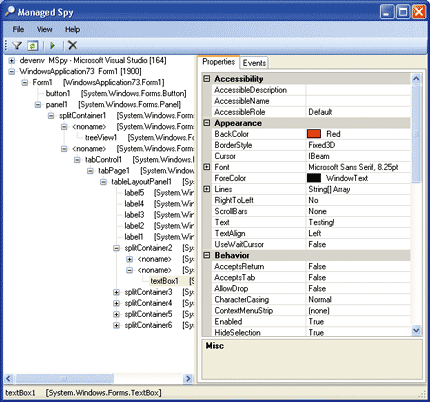 窗口应用调试工具 Managed Spy