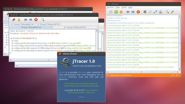 libcsdbg 的可视化工具 jTracer