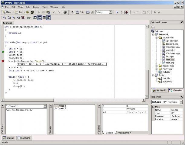 在windows下编译和调试远程GDB BVRDE