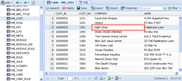 Database Explorer Database Explorer