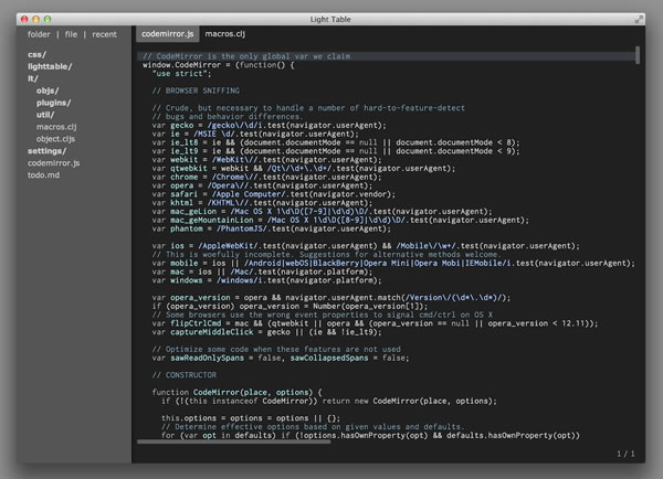 集成开发环境 Light Table