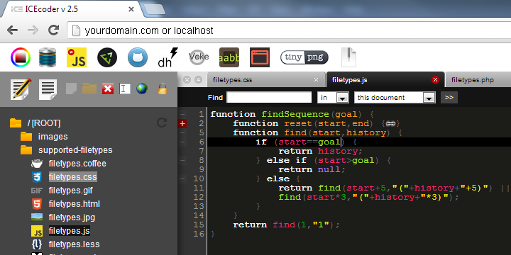 基于 Web 的 IDE ICEcoder