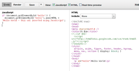 JS/CSS代码片段测试 JS Bin