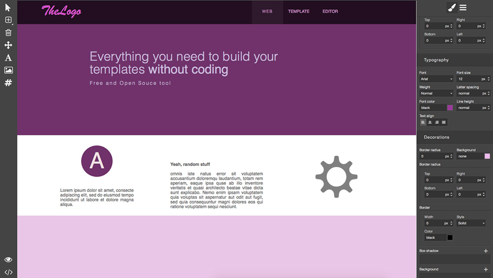 Web 模板编辑器 GrapesJS