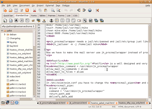 HTML 编辑器 Bluefish