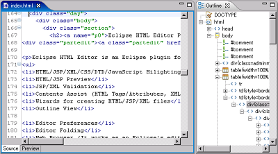 EclipseHTMLEditor