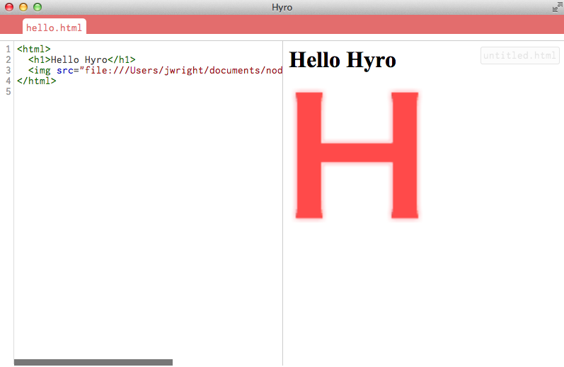桌面 HTML5 编辑器 Hyro