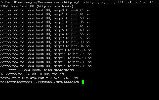 HTTP诊断工具 httping