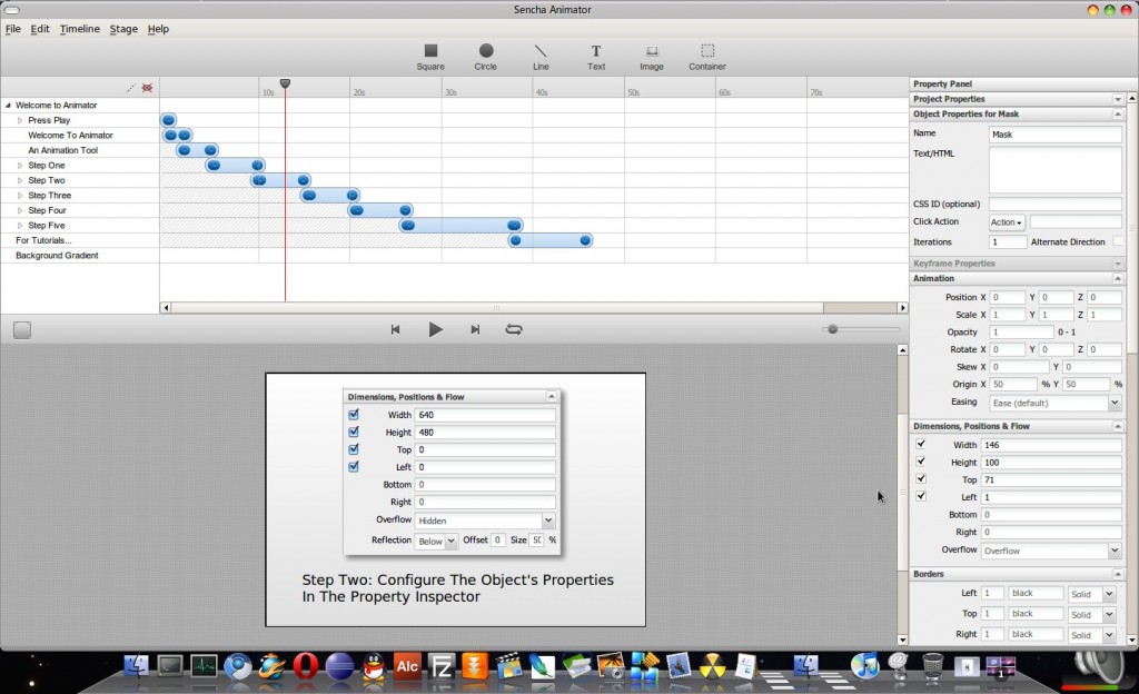 HTML5动画编辑工具 Sencha Animator