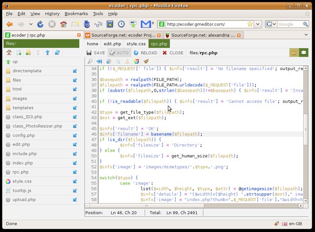 基于Web的代码编辑器 ecoder