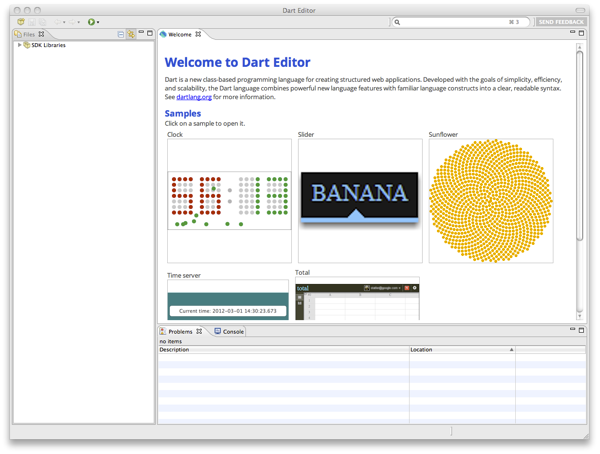 Web开发工具 Dart Editor