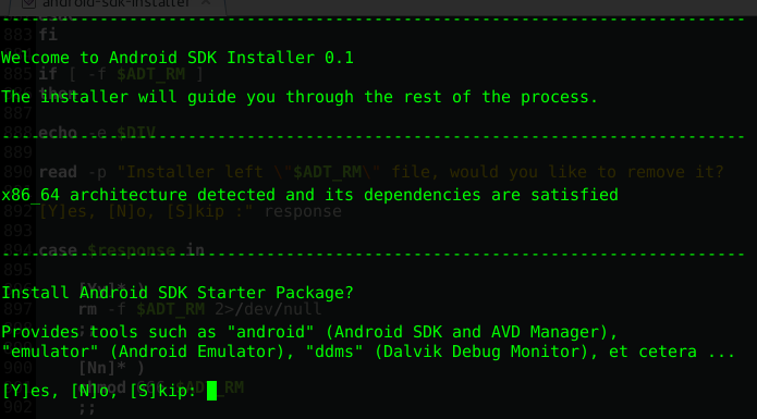 Android SDK Installer for Linux