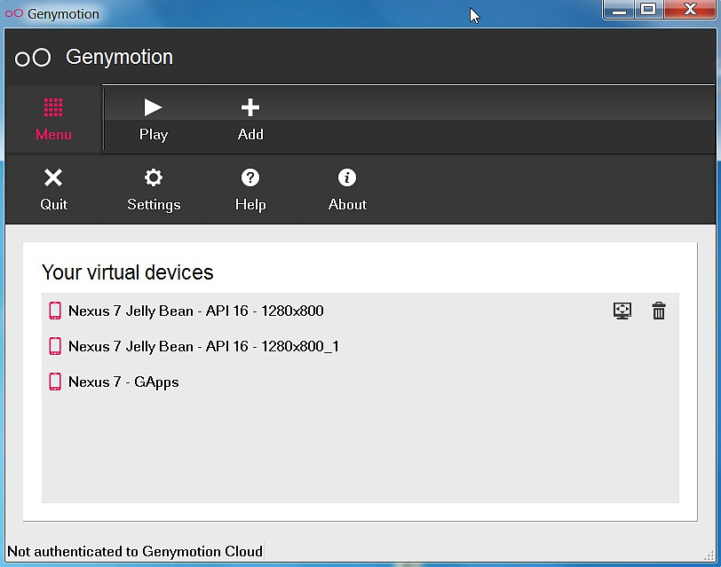 Android 模拟器 Genymotion