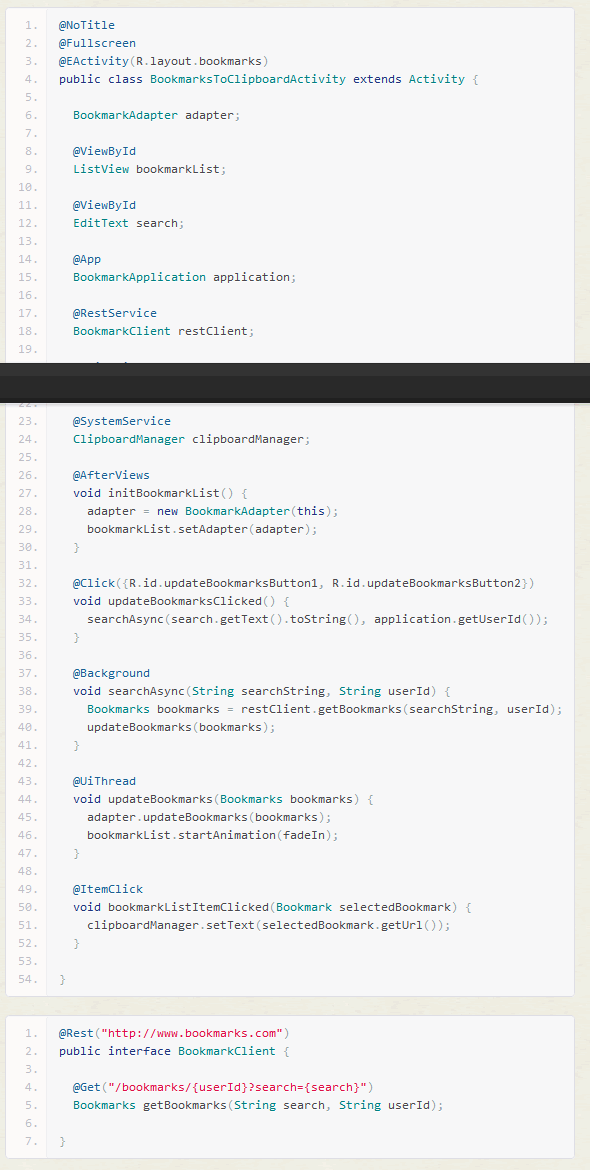 安卓开发框架 AndroidAnnotations
